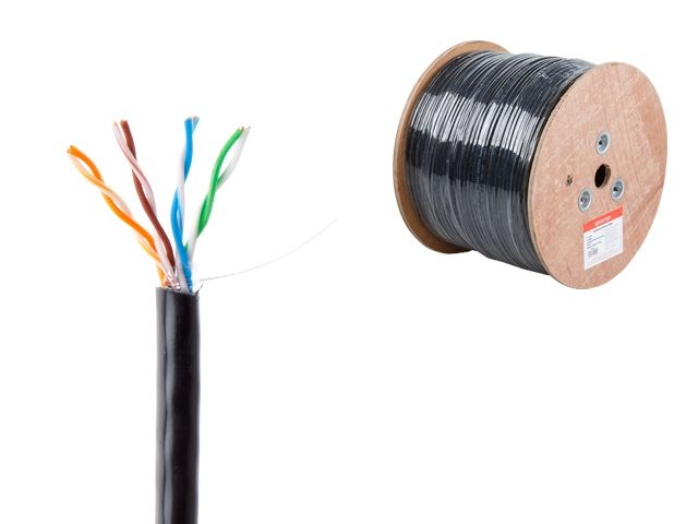 кабель витая пара u/utp cat5e 4х2х24awg (0.51мм) 305м, медь, наруж. (pe) юпитер (юпитер) jp3001 от BTSprom.by