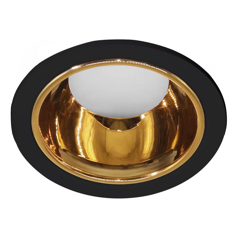 светильник потолочный встраиваемый mr16 g5.3 черн. + зол. dl3102 feron 51403 от BTSprom.by