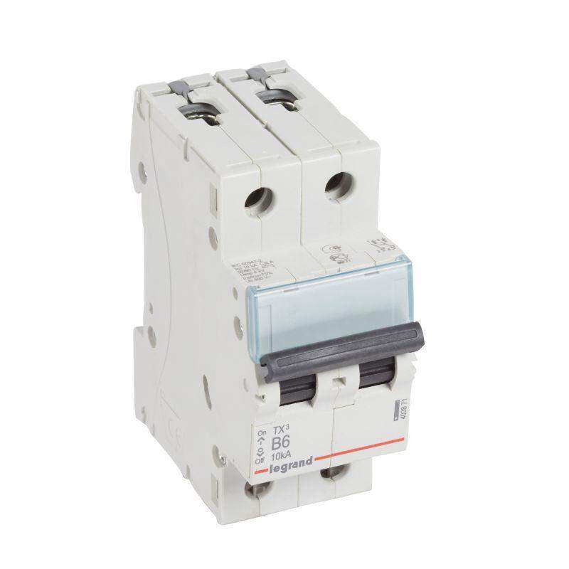 Выключатель автоматический модульный 2п B 6А 10кА TX3 6000 2мод. 230/400В Leg 403871 фото в каталоге от BTSprom.by  Выключатель автоматический модульный 2п B 6А 10кА TX3 6000 2мод. 230/400В Leg 403871 фото в каталоге от BTSprom.by