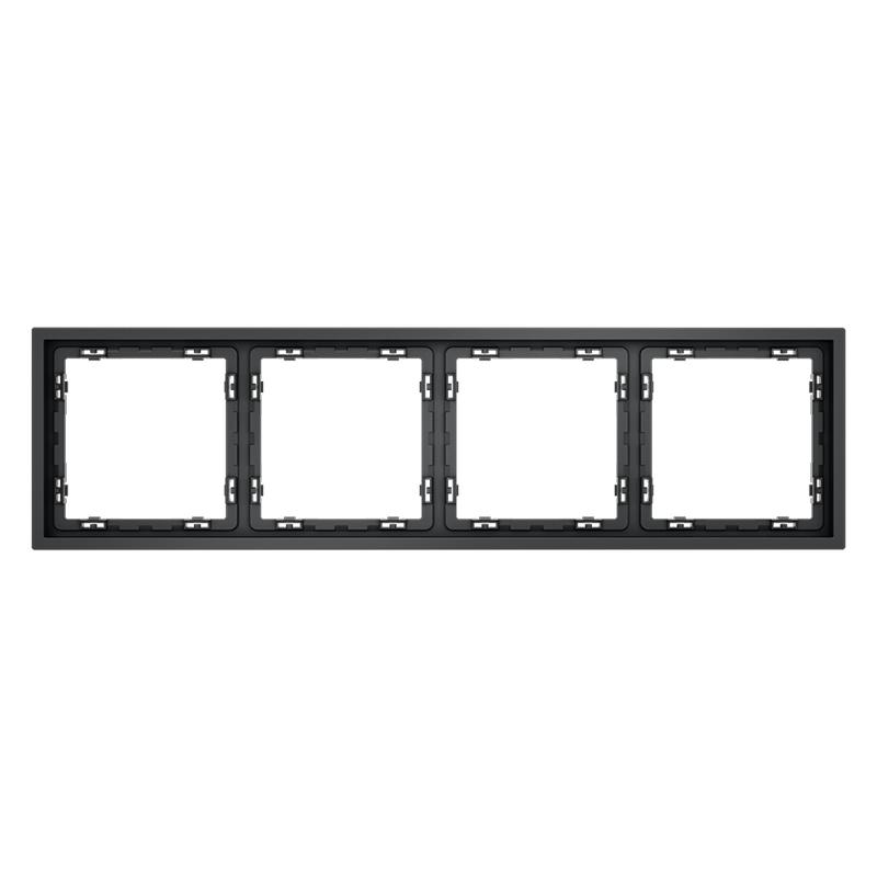  Рамка 4-м S70 пластик. графит Voltum VLS100407 фото в каталоге от BTSprom.by