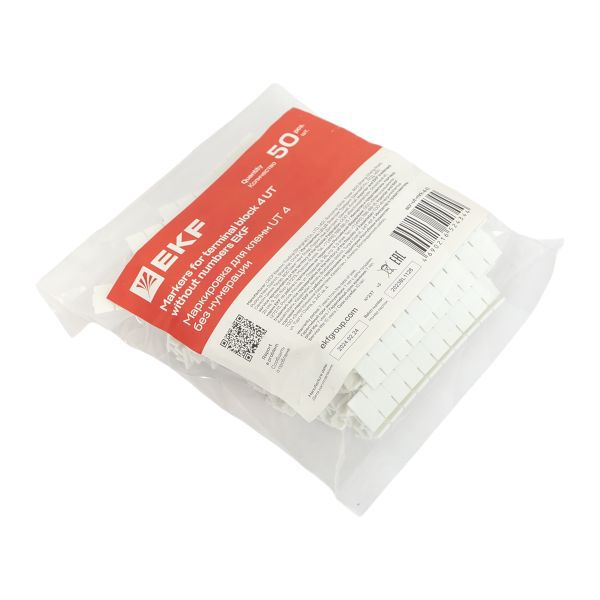  Маркировка для клемм UT 4 без нумерации (уп.500шт) EKF scr-ut-mrk-4-0 фото в каталоге от BTSprom.by