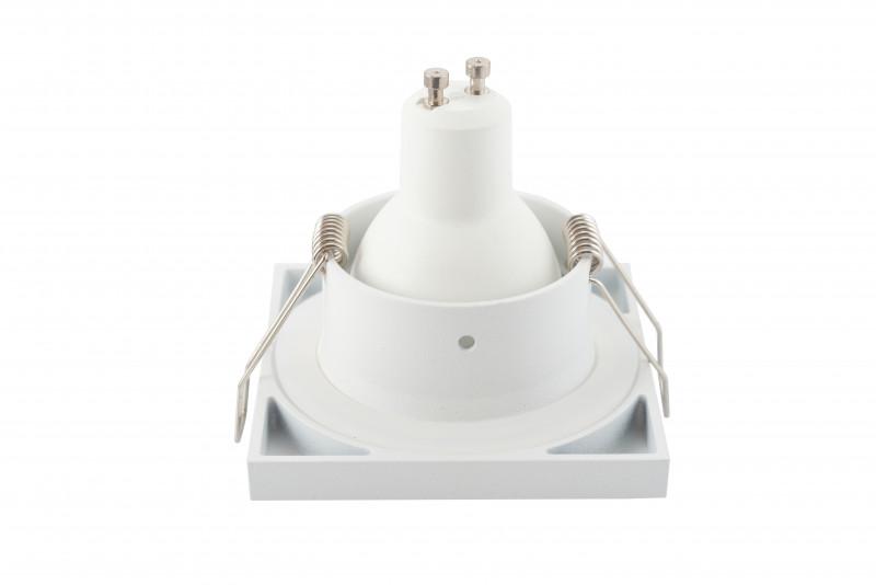  Светильник 50Вт GU10 IP44 встраив. влагозащ. алюм. бел. DENKIRS 427069 фото в каталоге от BTSprom.by