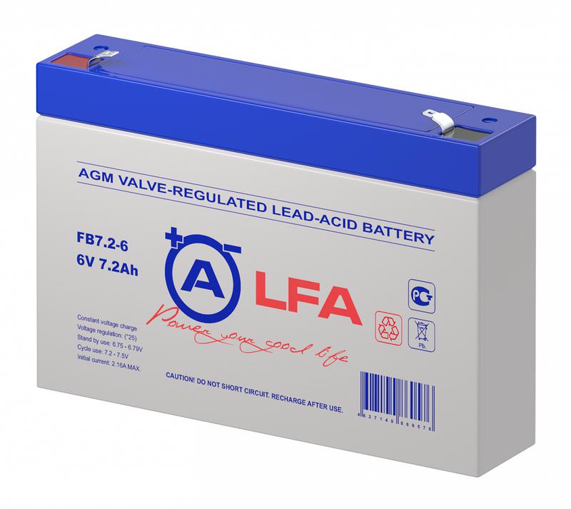  Аккумулятор 6В 7.2А.ч LFA FB7.2-6 LFA фото в каталоге от BTSprom.by