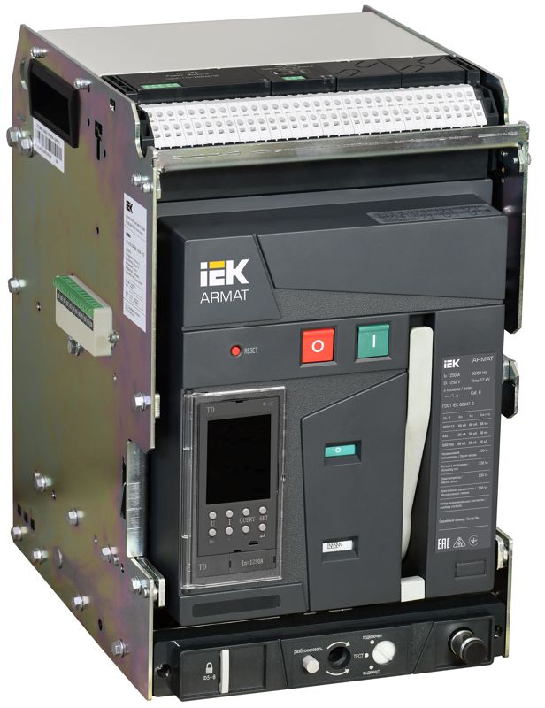 выключатель автоматический воздушный 3п a 1250а 66ка td выдвижн. с комплектом аксессуаров armat iek ar-acb-3va-066-1250a-tdcf от BTSprom.by
