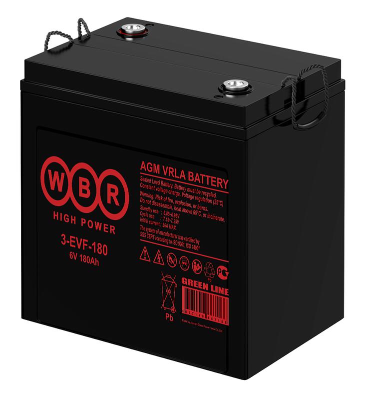 аккумулятор тяговый 6в 180а.ч wbr 3-evf-180 wbr от BTSprom.by