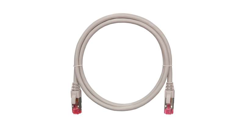 патч-корд s/ftp 4 пары кат.6a (класс ea) 500мгц 2хrj45/8p8c bc (чистая медь) 26awg (7х0.165мм) lszh нг(а)-hfltx сер. 10м nikomax nmc-pc4sa55b-100-c-gy от BTSprom.by