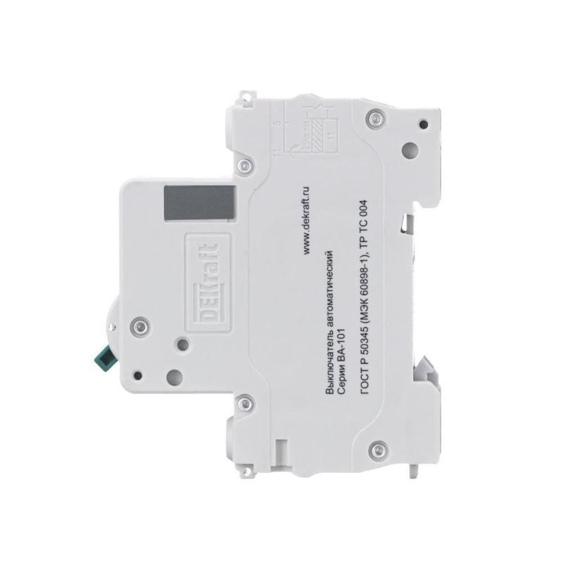  Выключатель автоматический модульный 1п C 63А 4.5кА ВА-101 DEKraft 11060DEK фото в каталоге от BTSprom.by