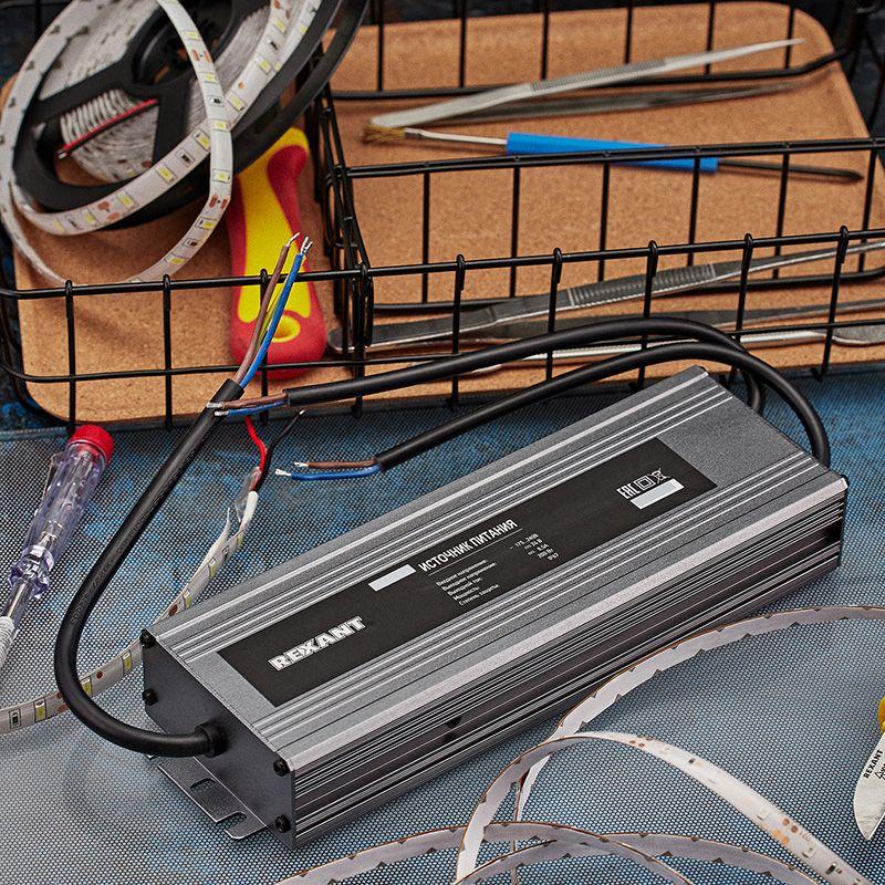  Источник питания 200Вт 24В с проводами IP67 Rexant 201-200-2 фото в каталоге от BTSprom.by