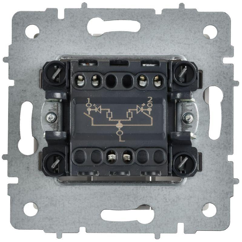  Выключатель 2-кл. СП BRITE ВС10-2-1-БрАБ 10А с индикацией механизм арктич. бел. IEK BR-V20-1-10-K91 фото в каталоге от BTSprom.by