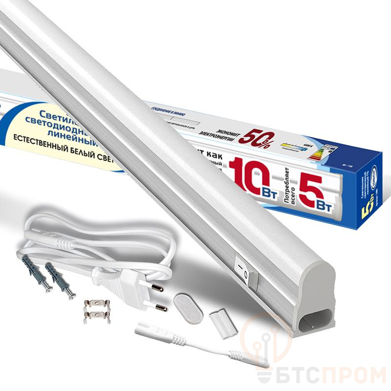 Светильник светодиодный ILED-COCB-СПБТ5-300-5-450-230-4-IP40 5Вт 4000К IP40 450лм 230В 300мм СПБ Т5 линейный IONICH 1565 фото в каталоге от BTSprom.by  Светильник светодиодный ILED-COCB-СПБТ5-300-5-450-230-4-IP40 5Вт 4000К IP40 450лм 230В 300мм СПБ Т5 линейный IONICH 1565 фото в каталоге от BTSprom.by
