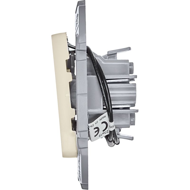  Выключатель 2-кл. Inspiria 10А IP20 250В 10AX с подсветкой/индикацией механизм сл. кость IEK 673631 фото в каталоге от BTSprom.by