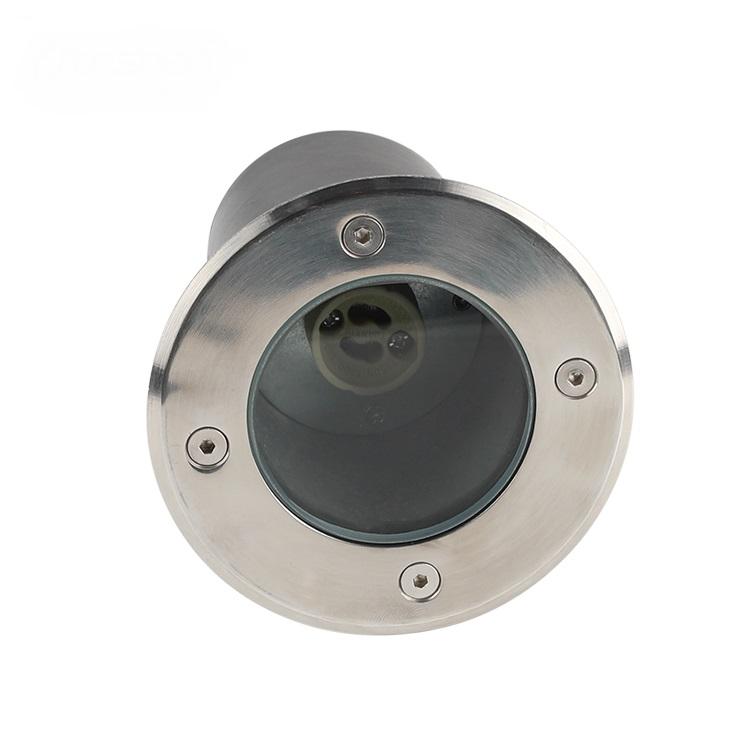 светильник pgr r110 gu10-1 под лампу gu10 (max 50вт) сhrome 230в ip67 грунтовый для ланшафтного освещения pro jazzway 5040052 от BTSprom.by