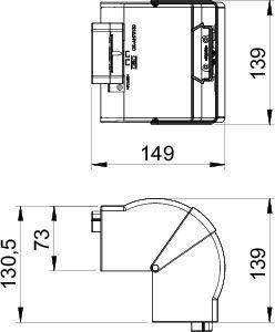  Угол для кабель-канала Rapid 80 внешний изменяемый 70х130 ABS-пластик GK-AH70130RW бел. OBO 6274410 фото в каталоге от BTSprom.by