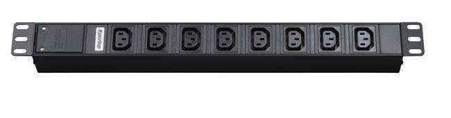 блок розеток sht19-8iec-2.5iec для шкафов 19дюйм горизонт. 8 универс. розеток 10а выкл. iec320 c14 10а каб. пит. 3х1кв.мм 2.5м; с вилкой iec 320 c14 hyperline 26413 от BTSprom.by