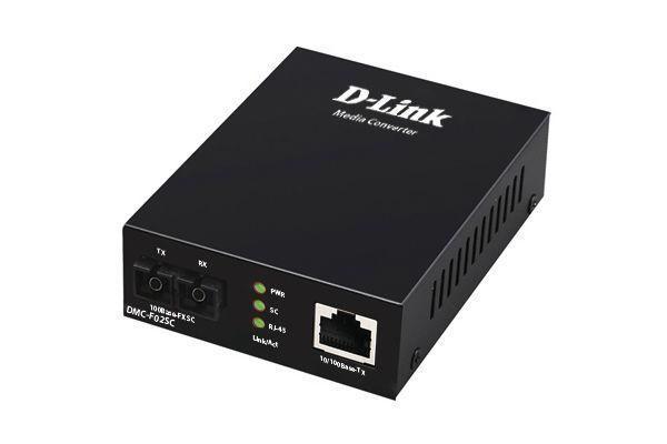 медиаконвертер dmc-f02sc/b1a (100base-tx по витой паре в 100base-fx по многомодовому волокну (2км sc) d-link 1243222 от BTSprom.by