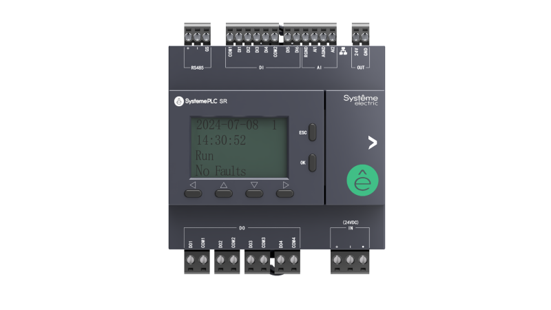 реле интеллектуальное sr2 24в dc дисплей 12 io: 6 di; 4 do (реле); 2 ai 1хrs485 1хrj45 se zr2pp11bd2a от BTSprom.by
