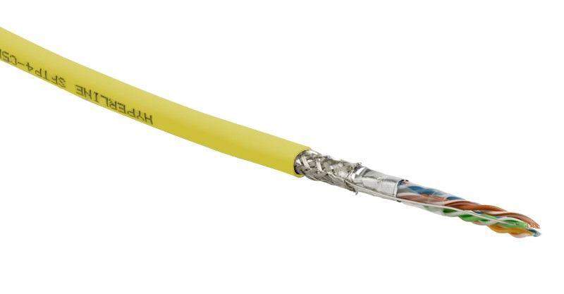 кабель витая пара sf/utp кат.5e 4 пары 24 awg ож solid экран-фольга + медн. оплетка pvc -20град.c-+75град.c sfutp4-c5e-s24-in-pvc-yl-305 гарантия: 15 лет компонентн. / 25 лет системн. бел. (уп.305м) hyperline 444638 от BTSprom.by