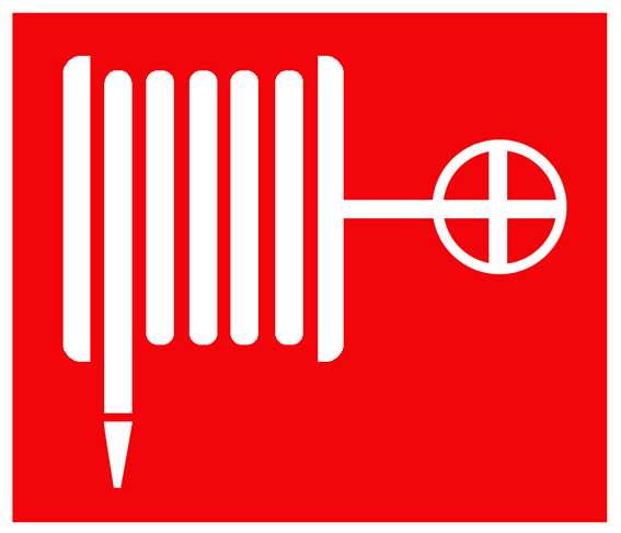 знак пожарной безопасности "пожарный кран" 150х150 (наклейка) technolux пб02 150150 от BTSprom.by