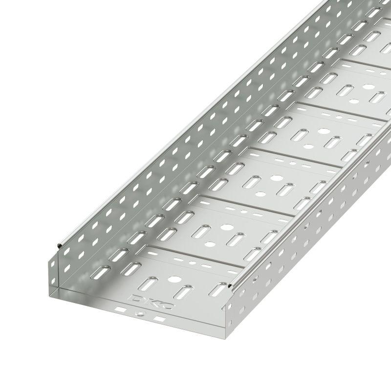Лоток листовой перфорированный 300х100 L3000 сталь 0.8мм гор. оцинк. DKC 35344HDZ от BTSprom.by
