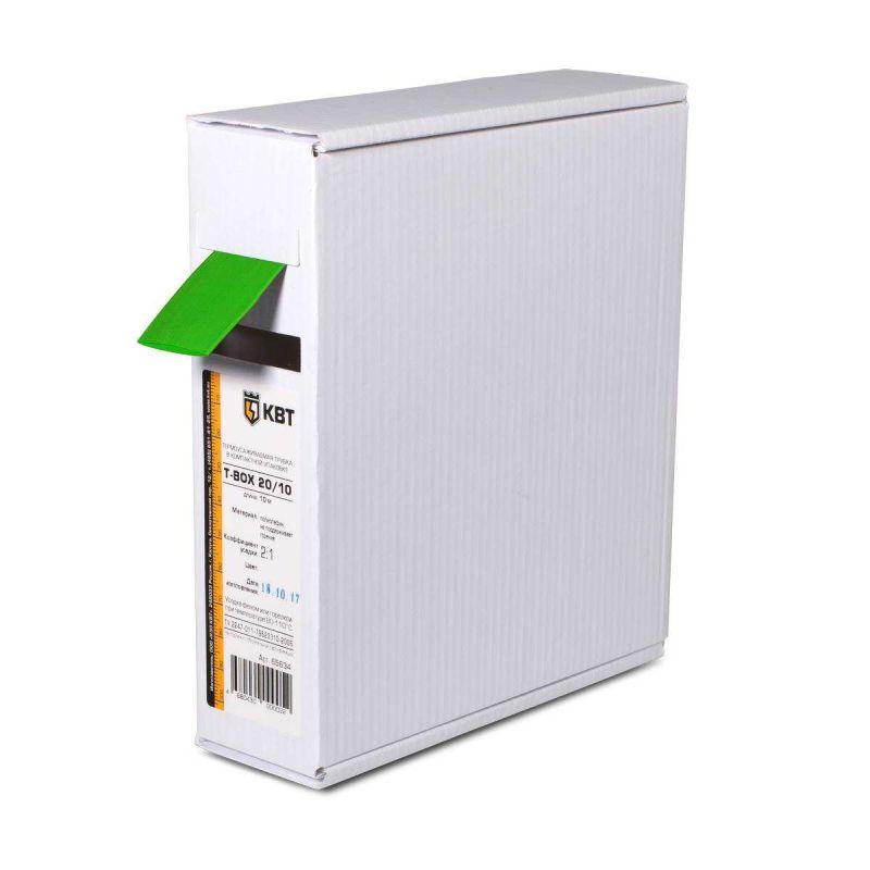 трубка термоусадочная в евро боксе t-box 8/4 зел. (уп.10м) квт 65611 от BTSprom.by