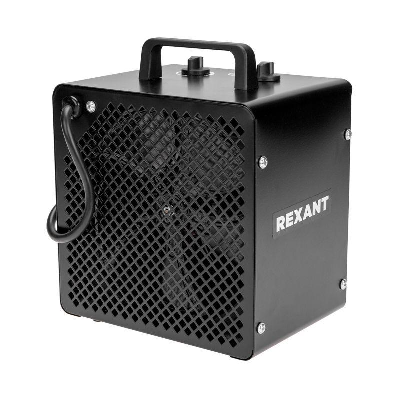  Пушка тепловая 3кВт квадратная PTC (корпус черн. цвета) Rexant 60-0008 фото в каталоге от BTSprom.by