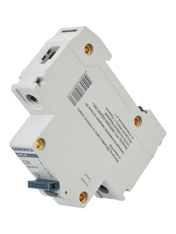  Выключатель автоматический модульный 1п C 50А 4.5кА ВА47-29 GENERICA MVA25-1-050-C фото в каталоге от BTSprom.by