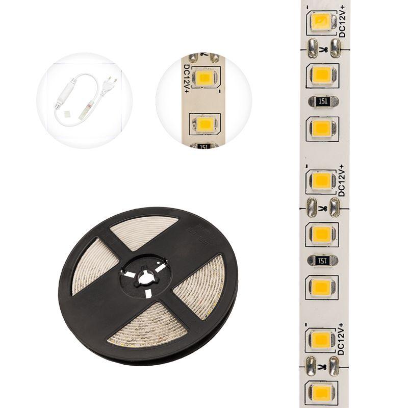  Лента светодиодная SMD3528 9.6Вт/м 120LED/м IP65 12В бел. (уп.5м) Lamper 141-366 фото в каталоге от BTSprom.by