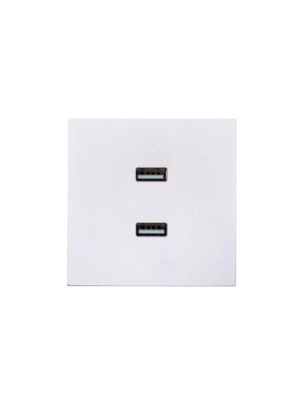 розетка сп zima ip20 с 2 usb-a разъемами механизм бел. искра матов. lezard 704-1488-192 от BTSprom.by