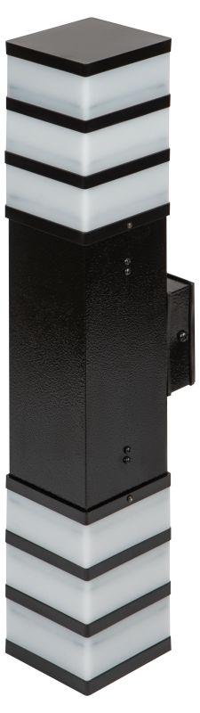 светильник садово-парковый инокс-8431 настенный черн. ip54 2хе27 2хmax60вт эра б0057532 от BTSprom.by