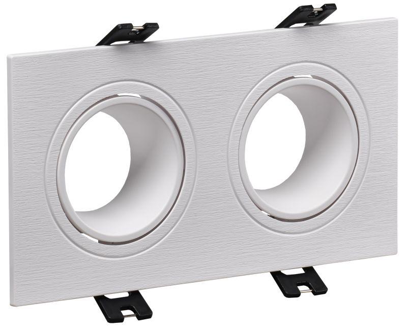 светильник 4102 встраиваемый 2хmr16 квадрат пласт. бел. iek lt-uvb0-4102-gu05-2-k01 от BTSprom.by