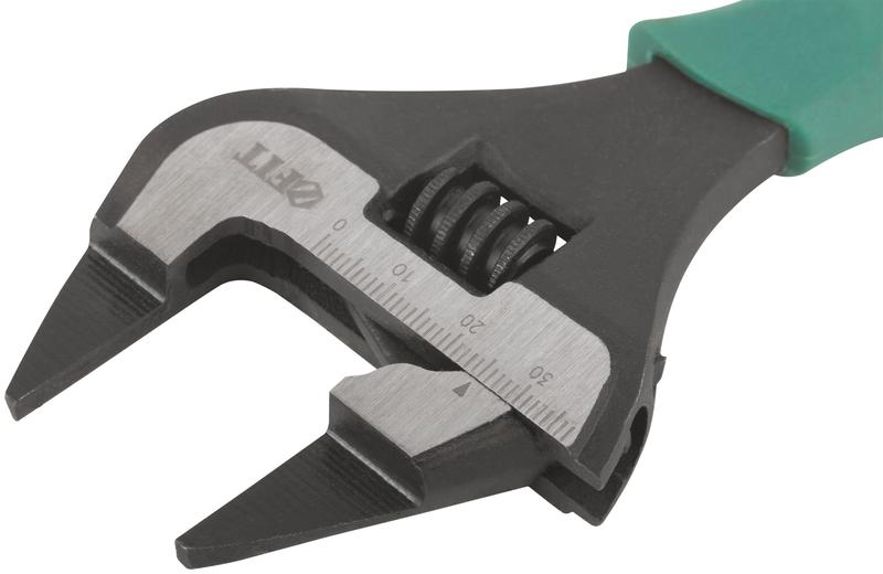  Ключ разводной "Карат" CrV обточенные узкие губки шкала увелич.захват прорезин.ручка 200мм (39мм) FIT 70202 фото в каталоге от BTSprom.by