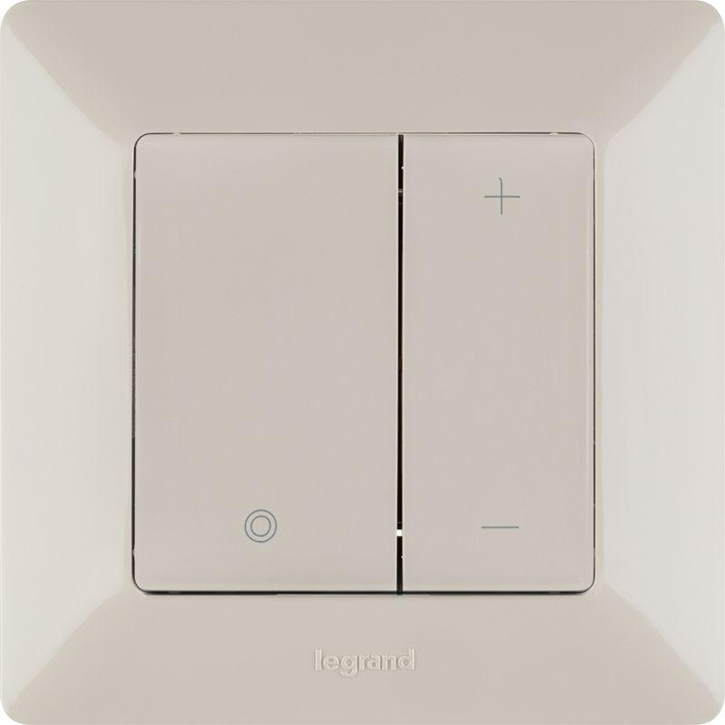  Механизм светорегулятора кнопочного Valena Life 400Вт универс. без нейтрали с лицев. панелью сл. кость Leg 752562 фото в каталоге от BTSprom.by