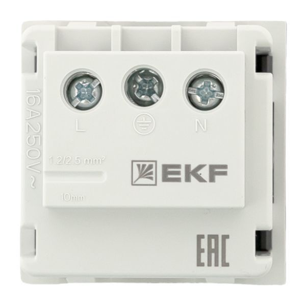  Розетка 45х45 с зазем. с защ. шторками 90град. черн. матов. EKF E2MR16-028-30 фото в каталоге от BTSprom.by