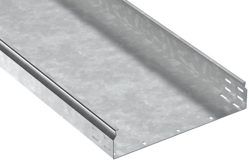 Лоток листовой неперфорир. 80х400 L2500 сталь 1.5мм HDZ ESCA 7 IEK CLN10-080-400-150-D25-HDZ от BTSprom.by