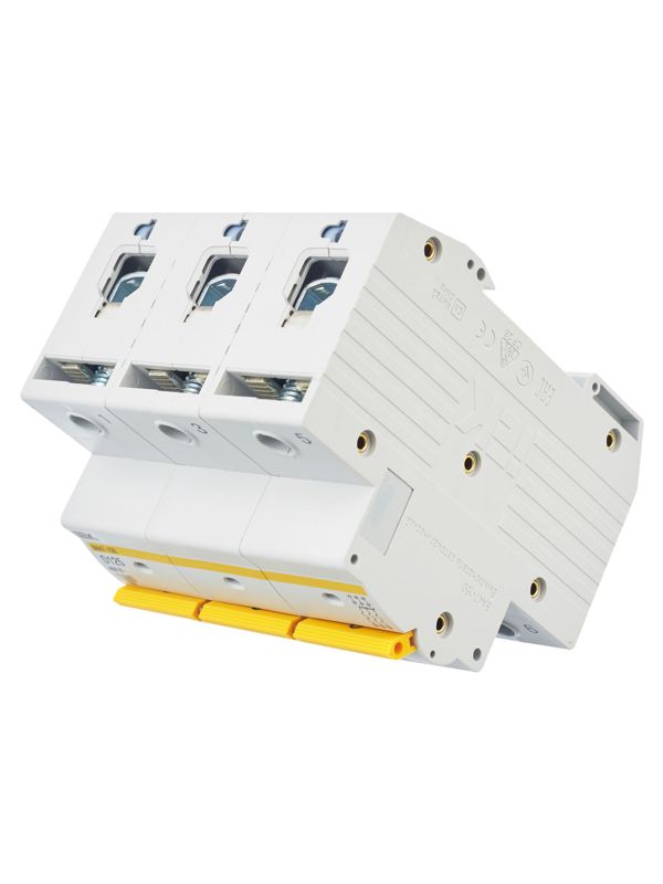  Выключатель автоматический модульный 3п D 125А 15кА ВА47-150 KARAT IEK MVA50-3-125-D фото в каталоге от BTSprom.by