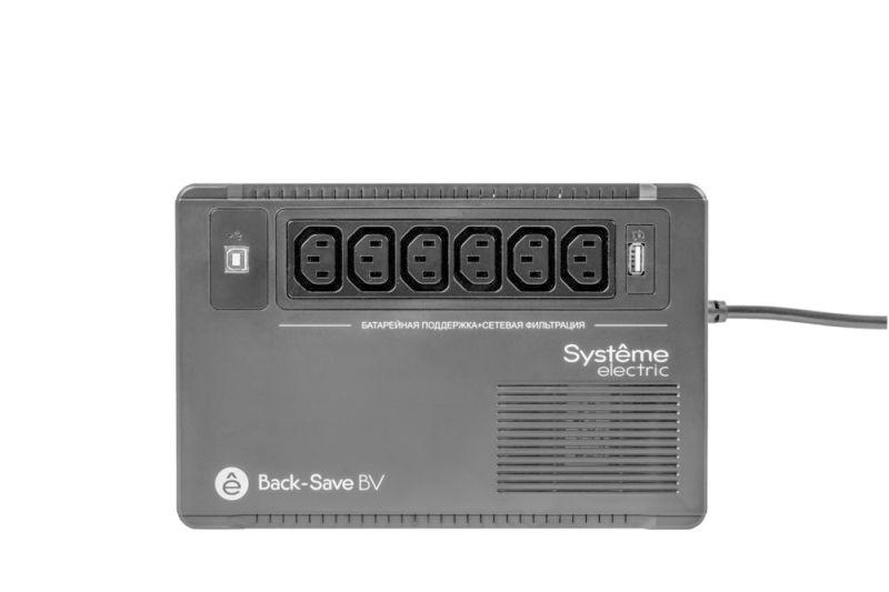 Источник бесперебойного питания Back-Save BV SE 600В.А AVR 6 С13 230В 1 USB-A SE BVSE600I фото в каталоге от BTSprom.by