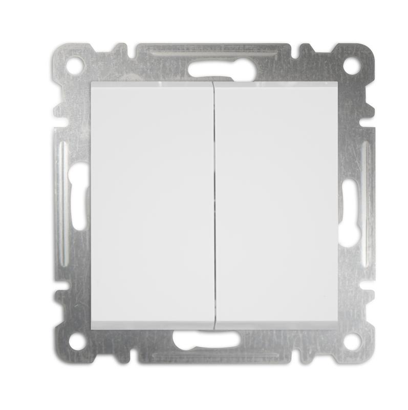выключатель 2-кл. сп karea 10а ip20 механизм бел. makel 57001003 от BTSprom.by