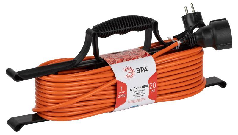 удлинитель-шнур на рамке 1х20м с заземл. ufx-1e-3x1-20m пвс 3х1 эра б0048666 от BTSprom.by