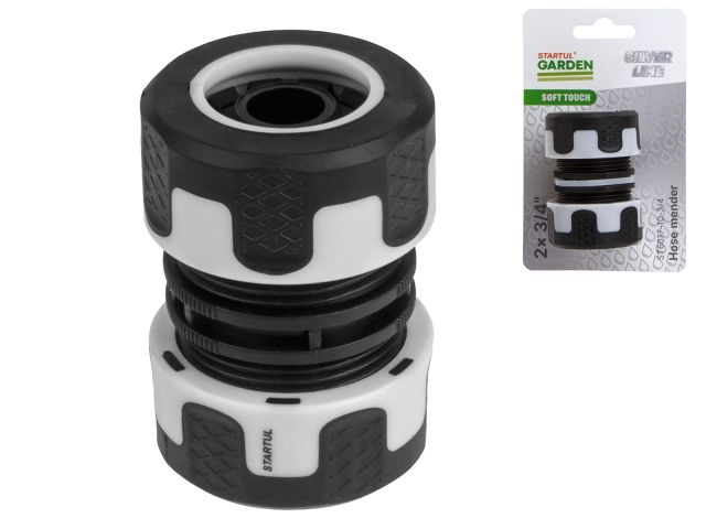 муфта соед. для шлангов 3/4" startul garden (st6017-10-3/4) (soft touch, двухкомпонентная, silver line) st6017-10-3/4 от BTSprom.by