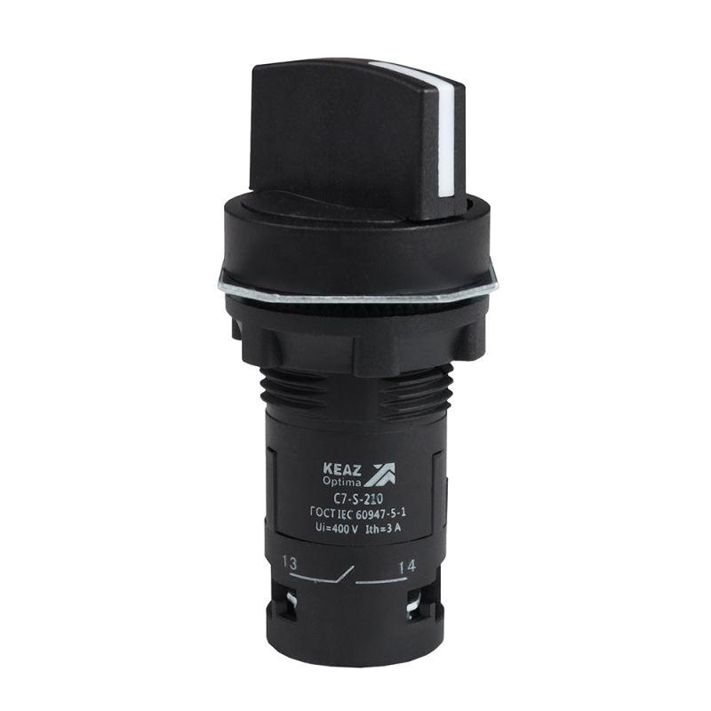 переключатель 2 положения optisignal compact d22 с7-s-210 черн. 1но xb7nd21 кэаз 362133 от BTSprom.by