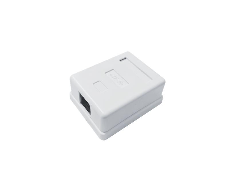 розетка компьютерная 8p8c (rj45) utp кат.5e 1 порт tokov electric tke-smb-8p8c-1p-utp от BTSprom.by