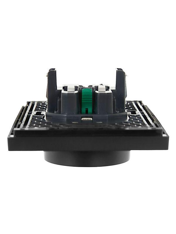  Розетка 2-м СП FORTE&PIANO FP124 16А с заземл. без защ. шторок безвинт. крепл. черн. IEK FP-R21-16-1-K02 фото в каталоге от BTSprom.by