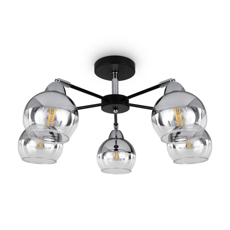  Светильник Jasper 60Вт E27х5 IP20 подвесной Freya FR5225PL-05B фото в каталоге от BTSprom.by