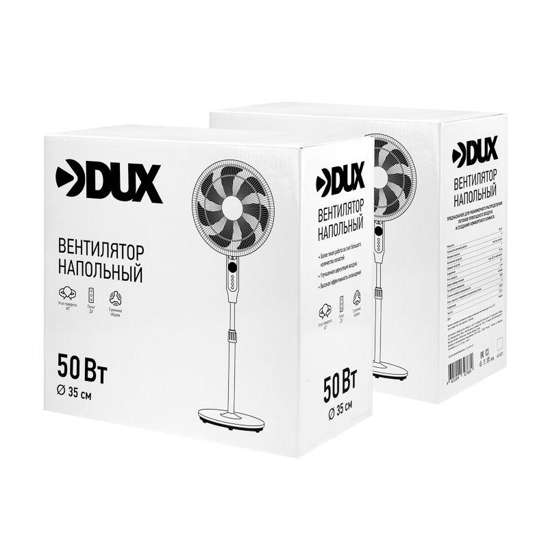  Вентилятор напольный 50Вт 7 лопастей д/у управление бел. DUX 60-0221 фото в каталоге от BTSprom.by