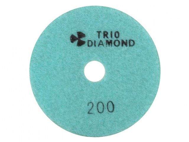 алмазный гибкий шлифкруг "черепашка" 100 № 200 (мокрая шл.) (trio-diamond) от BTSprom.by