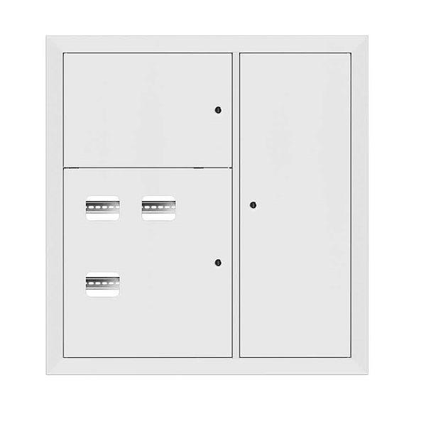 щит этажный 3кв. ral9003 (1000х950х160) basic ekf mb28-v-3-r9003 от BTSprom.by