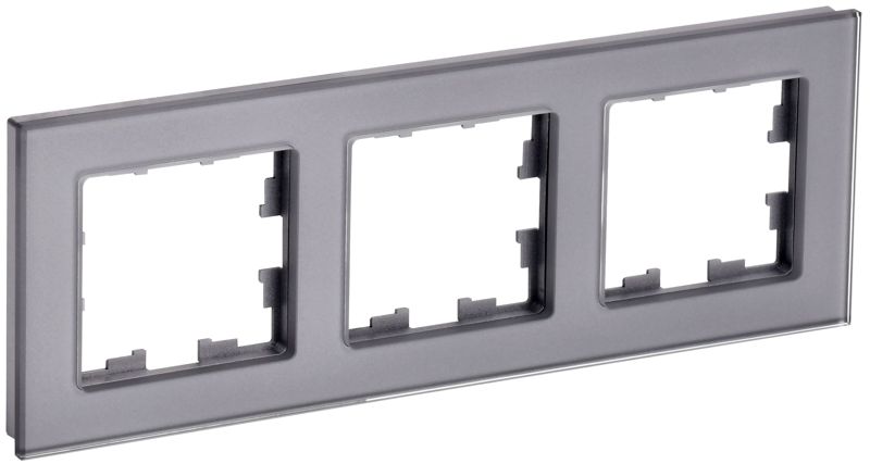 рамка 3-м brite ру-3-2-брсе стекло сер. iek br-m32-g-k03 от BTSprom.by