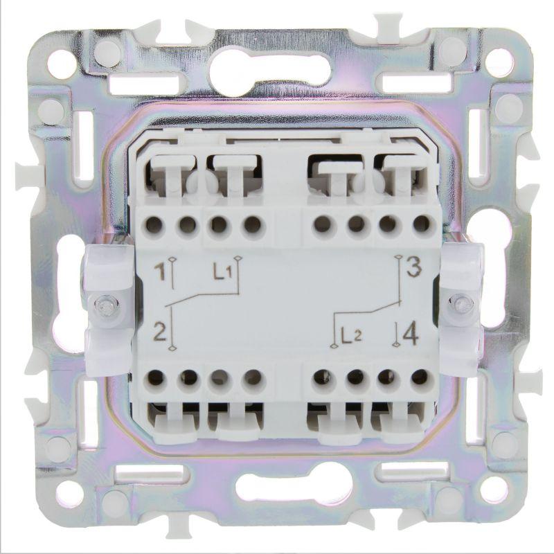  Выключатель проходной 2-кл. SKANDY 10А SK-V05G графит IEK SK-V22-0-10-K53 фото в каталоге от BTSprom.by