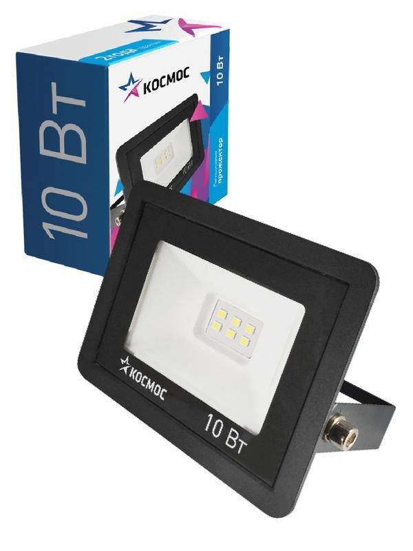 прожектор светодиодный 10вт 6500к ip65 800лм космос k_pr5_led_10 от BTSprom.by
