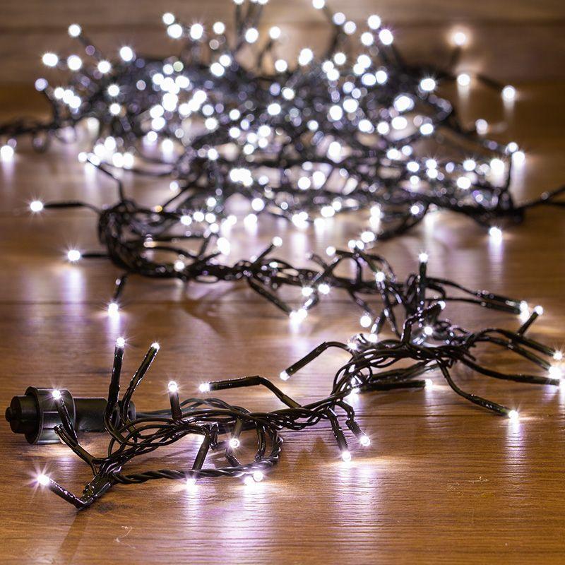 гирлянда светодиодная "кластер led" 3м 288led бел. 14вт 220-240в ip20 провод пвх темн. зел. neon-night 303-625 от BTSprom.by